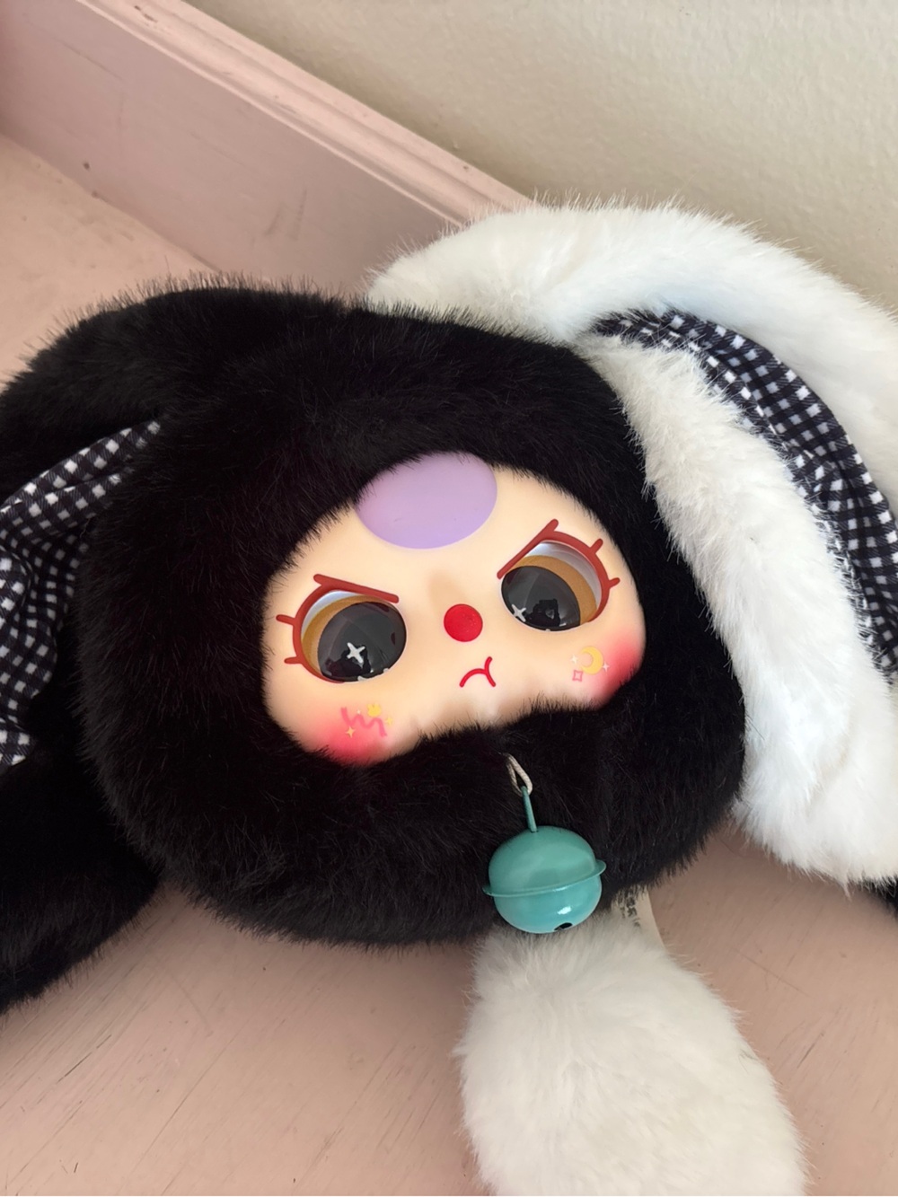 Authentic The Baby Three Lily Rabbit Plush Crossbody Pouch